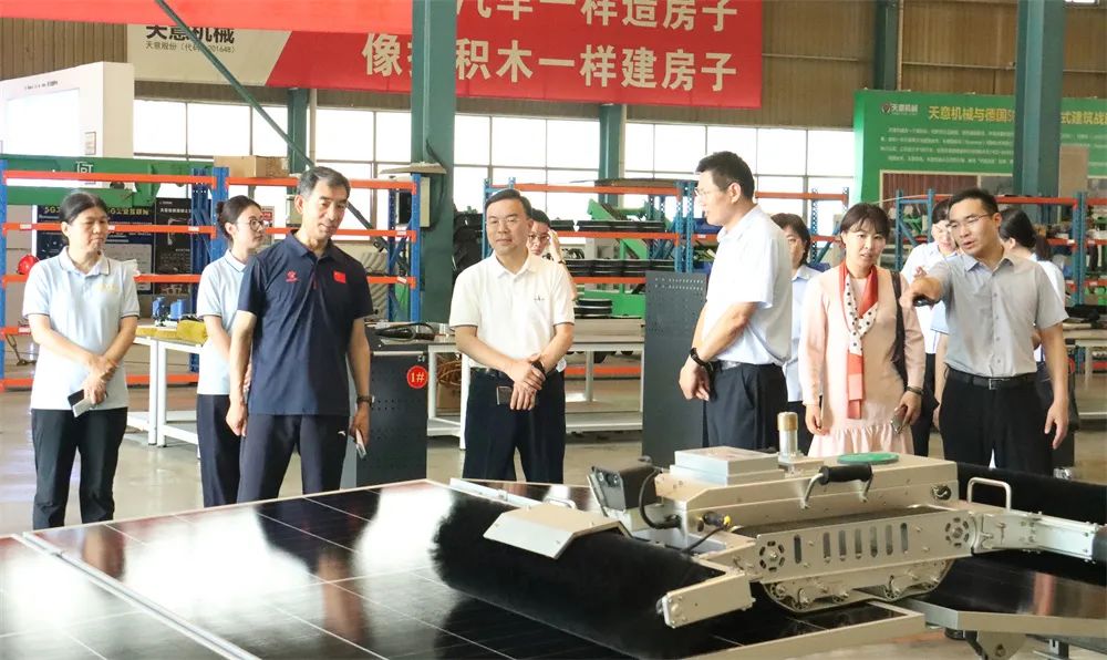 泰維能源集團于希明董事長一行蒞臨天意集團參觀指導：共話創(chuàng)新發(fā)展 共謀合